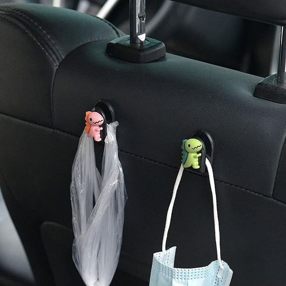 6 Pack Cute Animal Car Mini Hook Self Adhesive Hooks for Keys Earphone Hanging - Picture 5 of 13